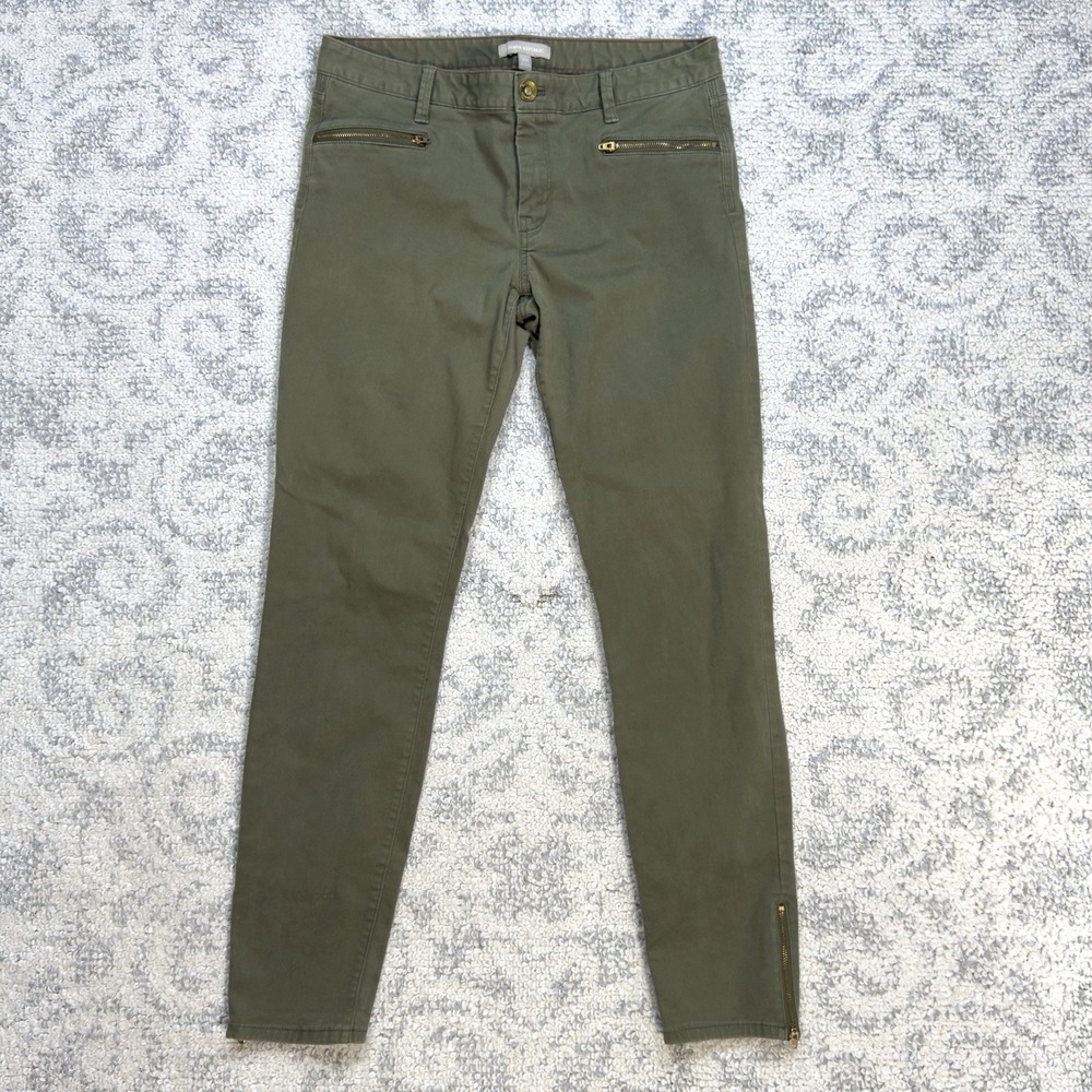 Banana‎ Republic Whispering Pines Split Zip Ankle Skinny Zipper Pockets Size 30L